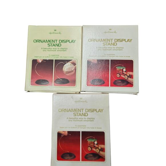 Vintage Hallmark Ornament Display Stands - Set of 3 - 1980s - Picture 2 of 7